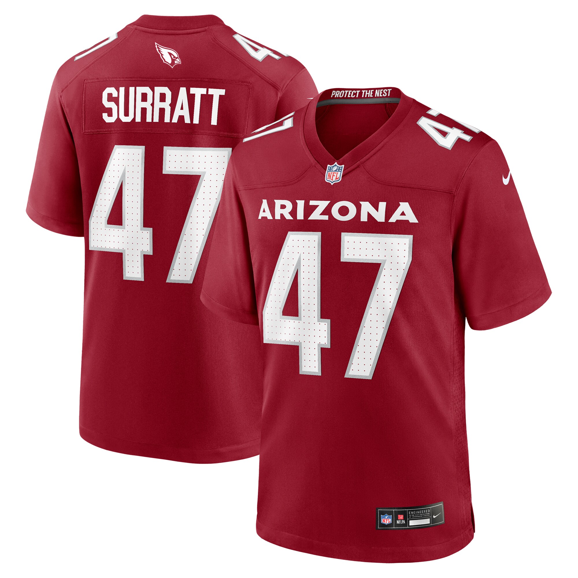 Arizona Cardinals Sage Surratt Cardinal Team Game NFL Jersey Men's