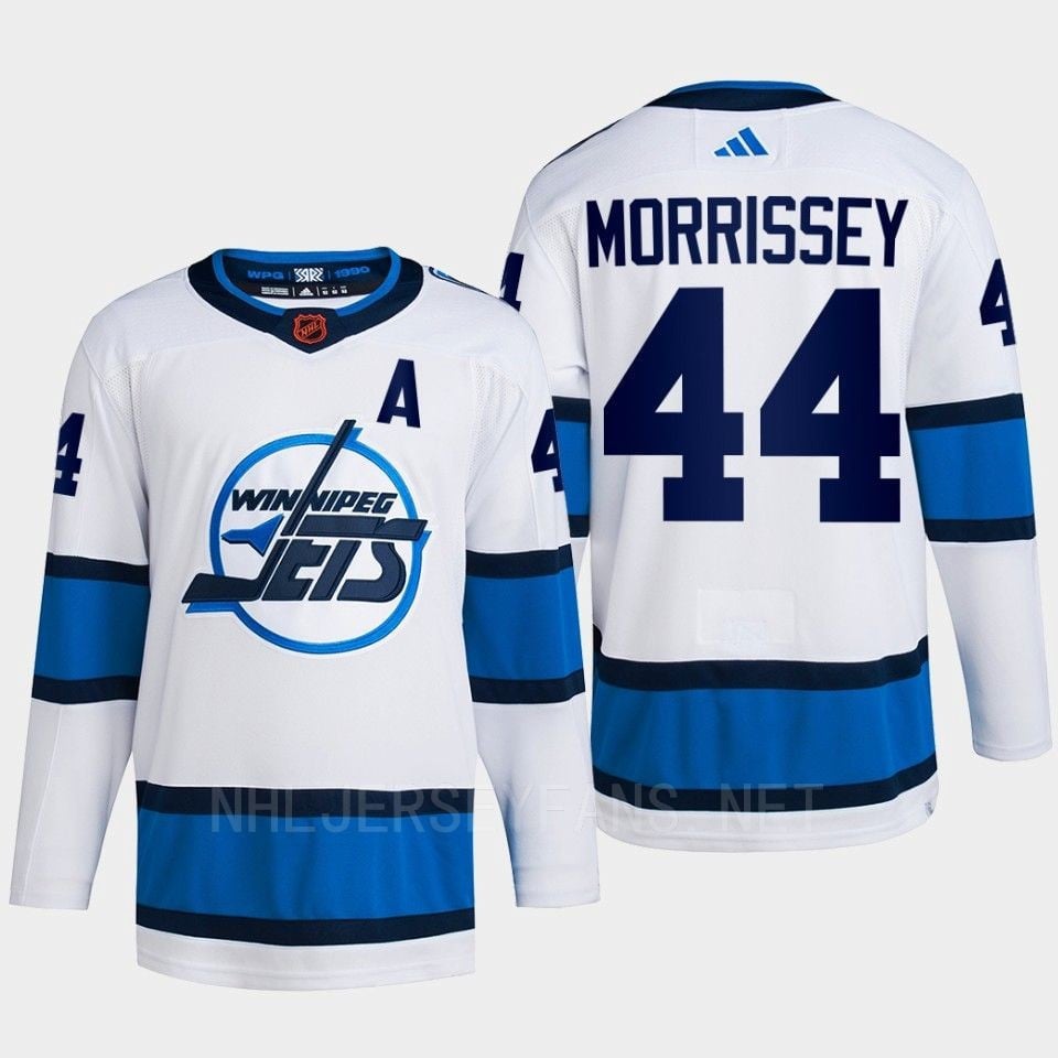 Josh Morrissey 44 Reverse Retro 2.0 2022 Winnipeg Jets White Primegreen NHL Jersey Men's