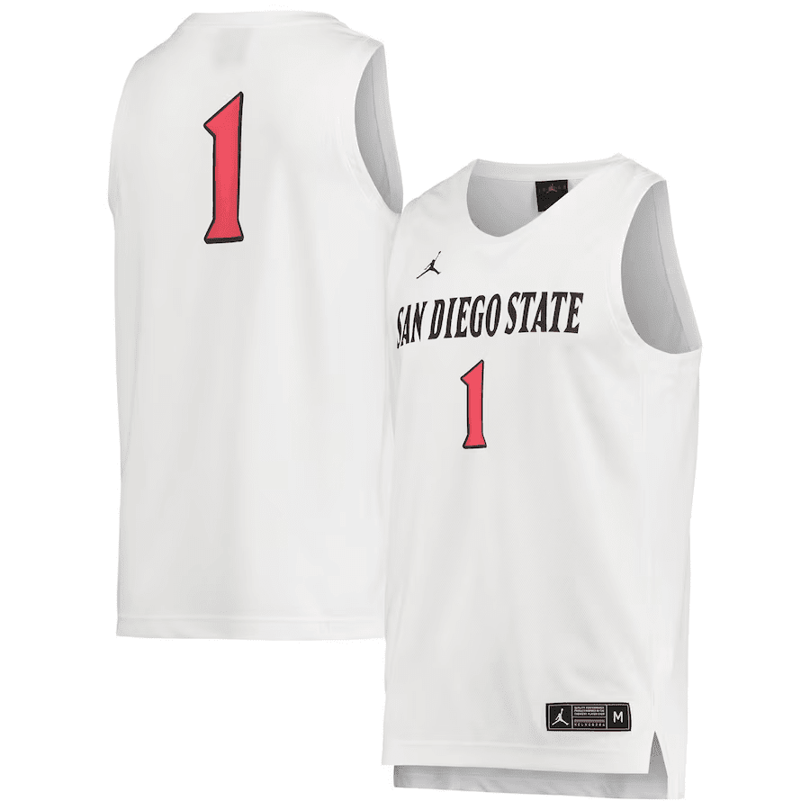 San Diego State Aztecs Team Me White NCAA Jersey Men's