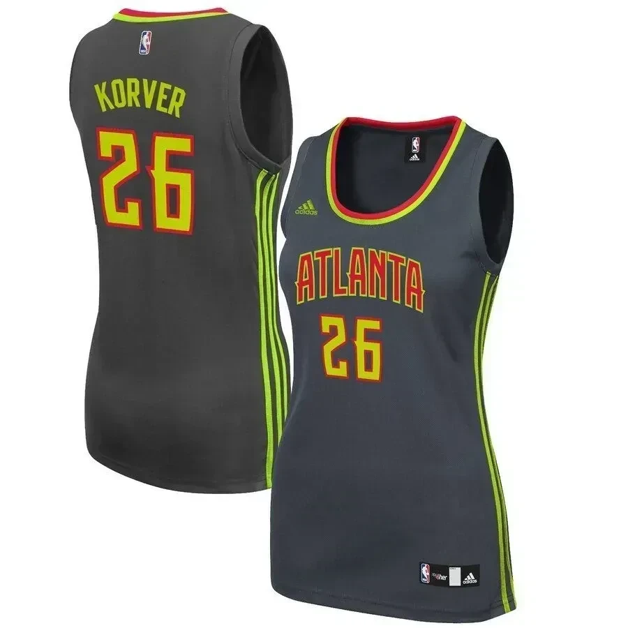Kyle Korver Atlanta Hawks Road Charcoal NBA Jersey Women's