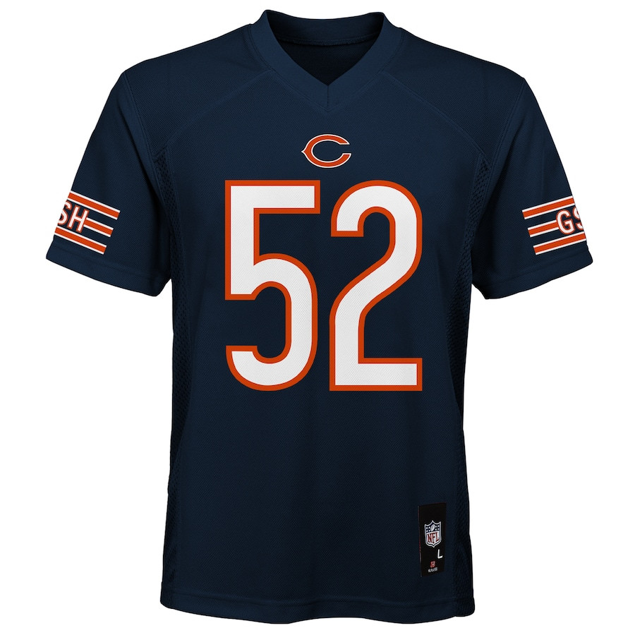 Khalil Mack 52 Chicago Bears Navy NFL Jersey Youth