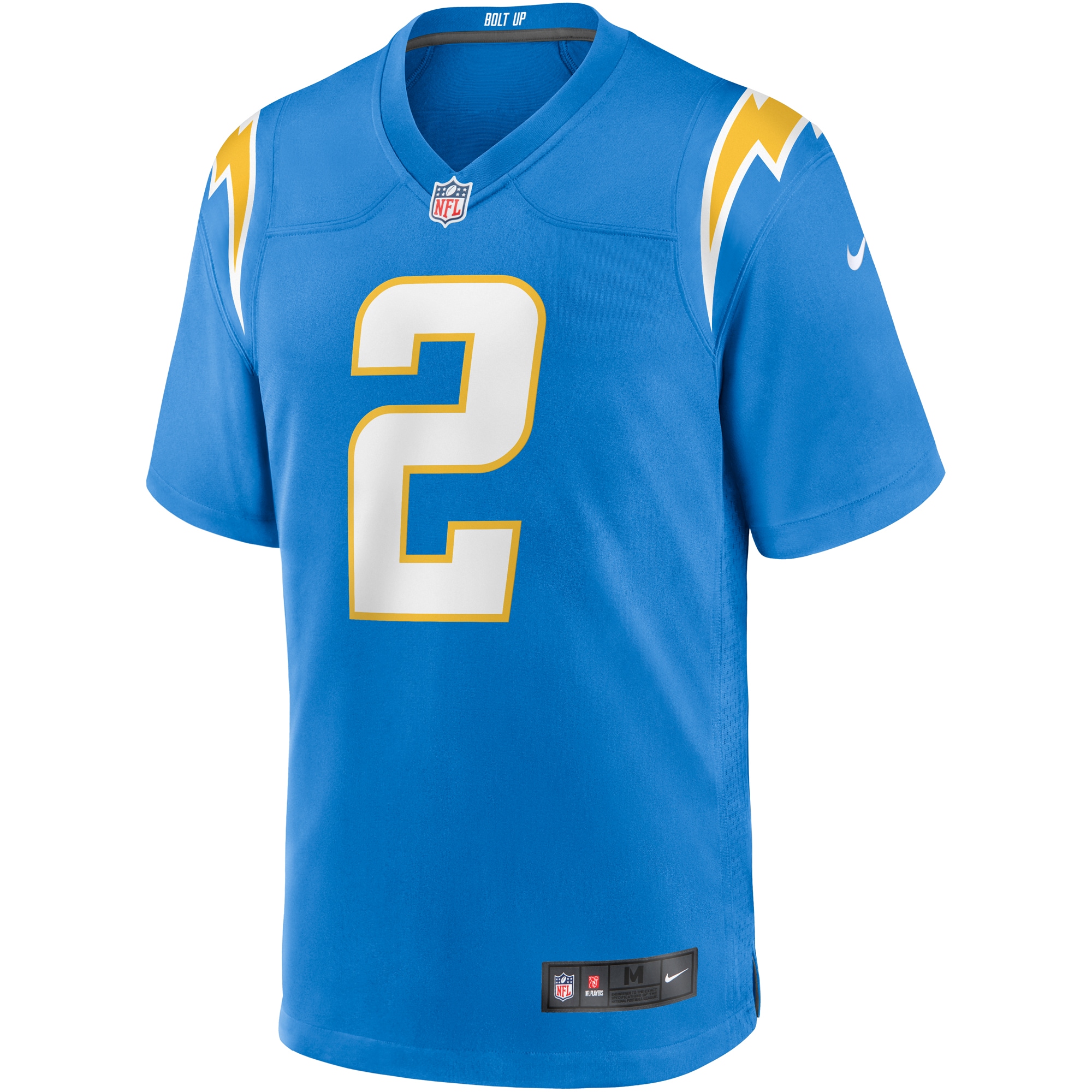 Los Angeles Chargers Easton Stick Powder Blue Game NFL Jersey Men's