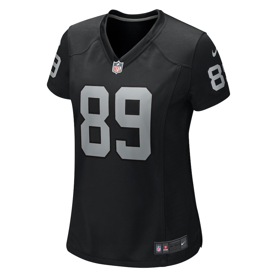 Brock Bowers Las Vegas Raiders Nike Team Game Black NFL Jersey Women's