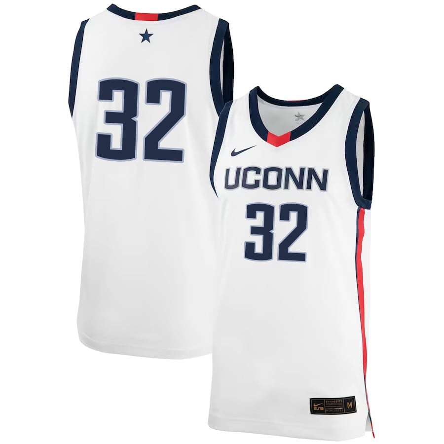 Donovan Clingan 32 UConn Huskies Me White NCAA Jersey Men's