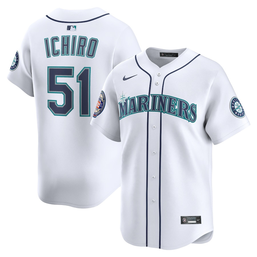 Ichiro Suzuki 51 Seattle Mariners 2025 National Hall of Fame Home Limited Player White MLB Jersey Men's