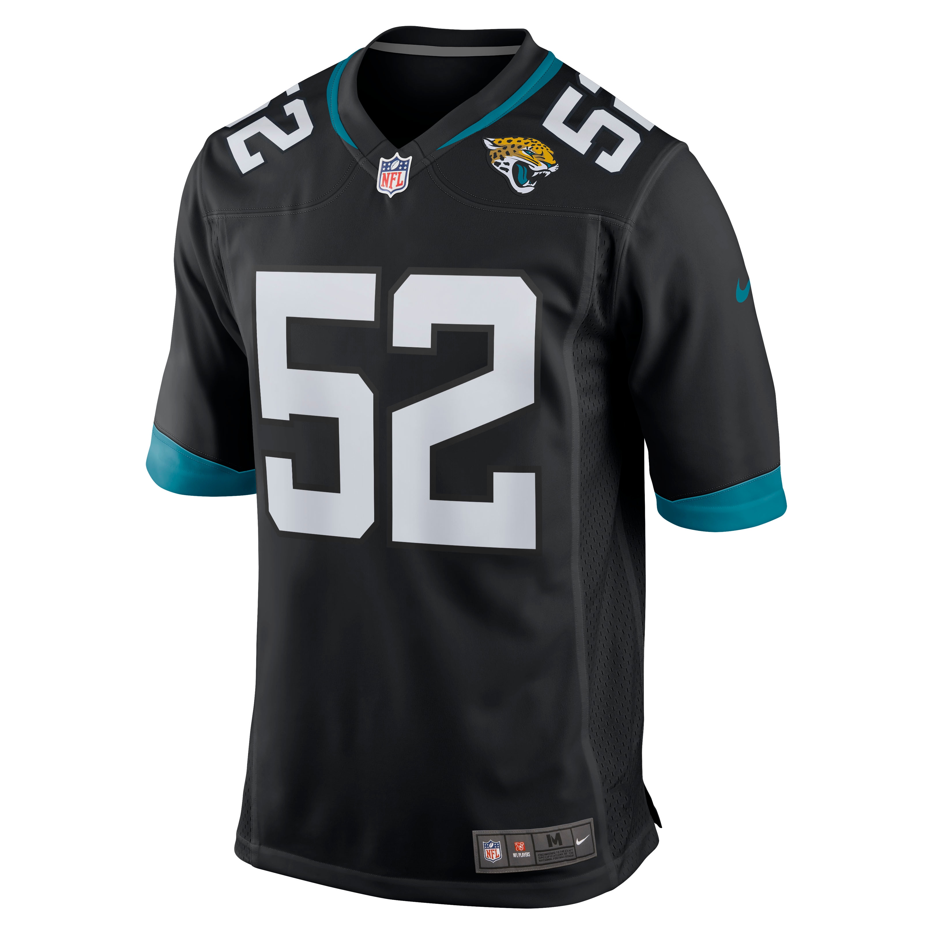 Jacksonville Jaguars DaVon Hamilton Black Game NFL Jersey Men's