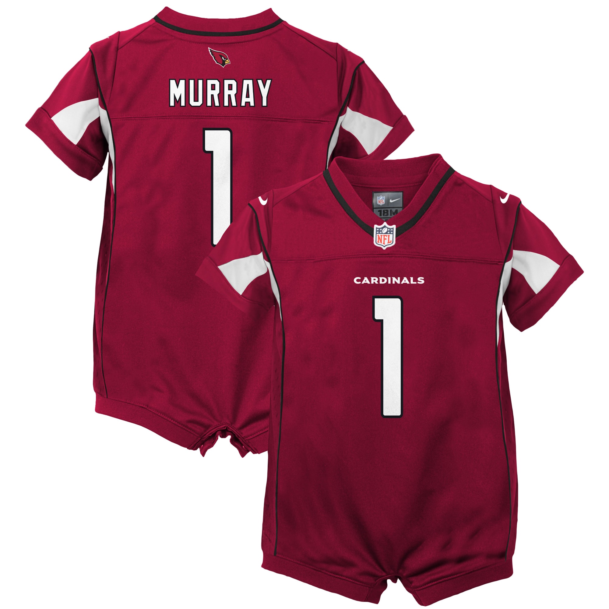 Newborn Infant Arizona Cardinals Kyler Murray Cardinal Game Romper NFL Jersey Men's