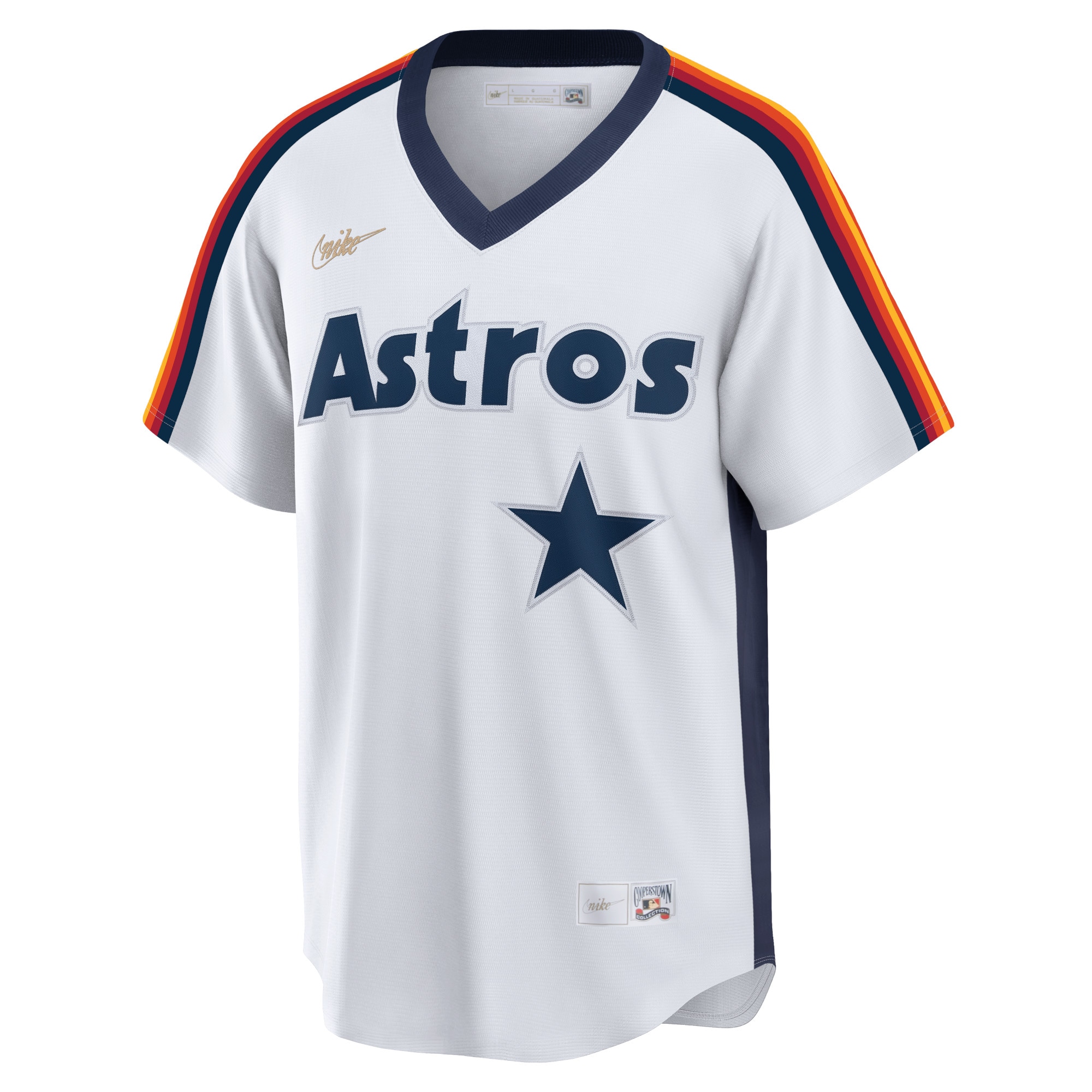 Houston Astros Craig Biggio White Home Cooperstown Collection Logo Player MLB Jersey Men's