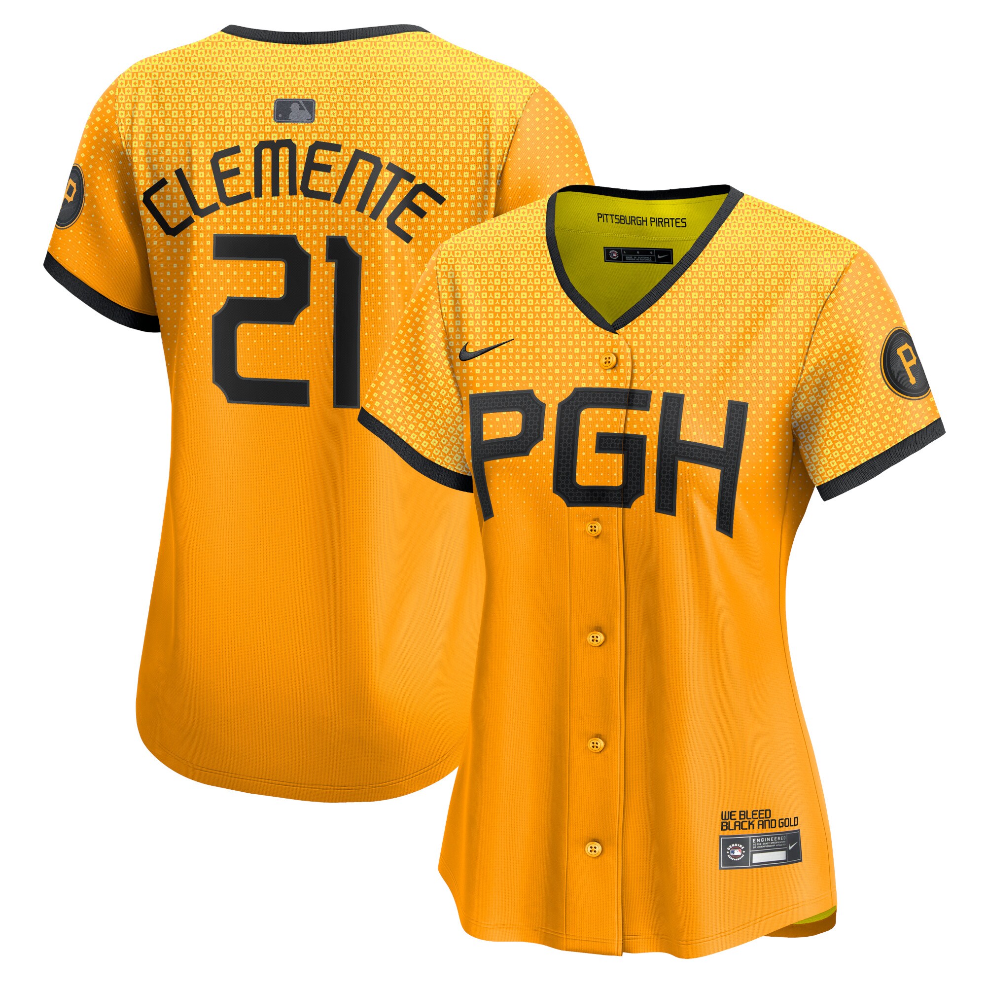 Pittsburgh Pirates Roberto Clemente No Color City Connect Limited Player MLB Jersey Women's