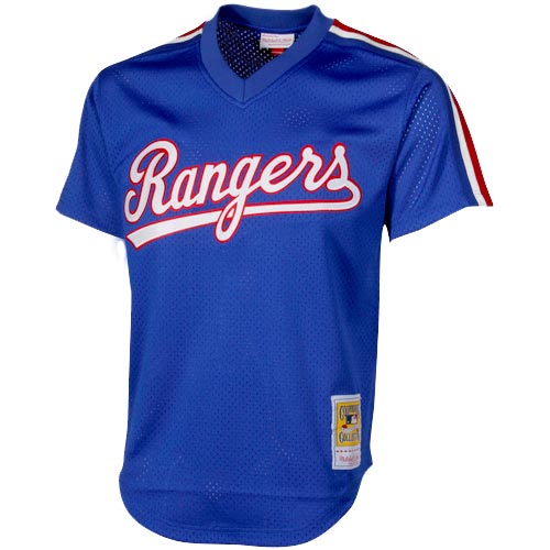Texas Rangers Nolan Ryan Mitchell Ness Royal 1989 Cooperstown Collection Mesh Batting Practice MLB Jersey Men's