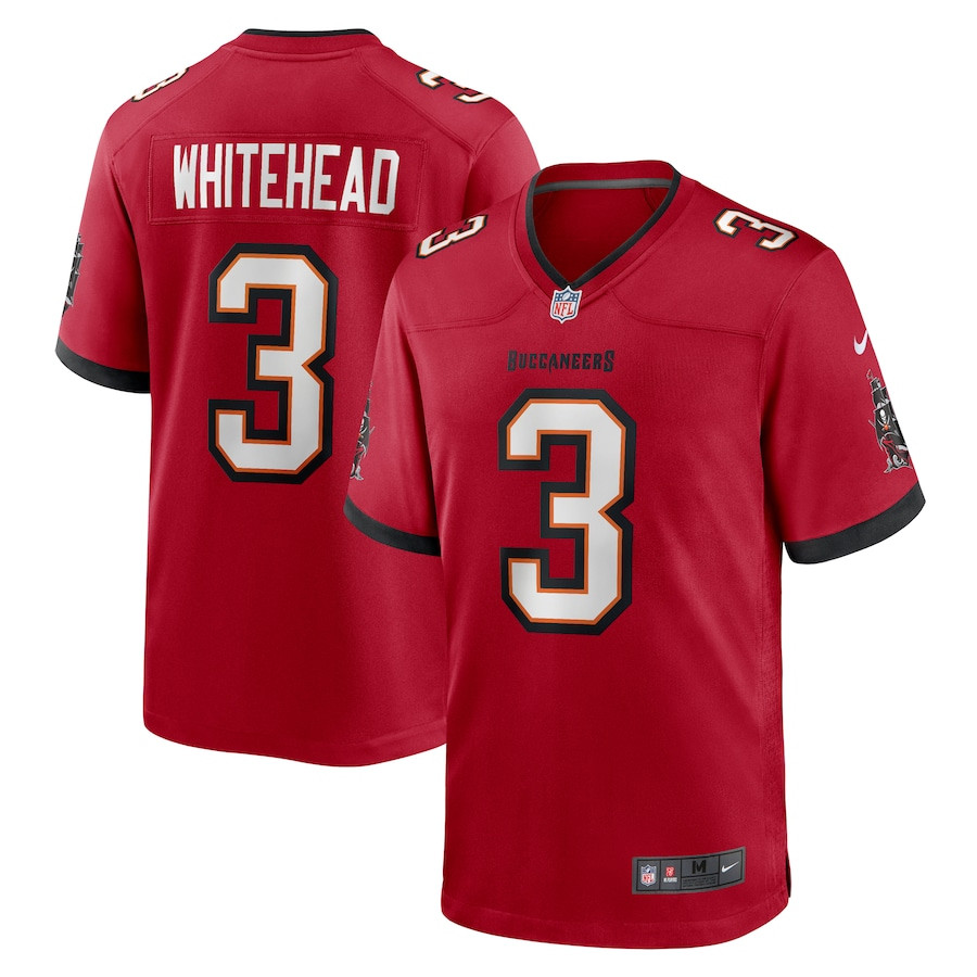 Jordan Whitehead 3 Tampa Bay Buccaneers Game Red NFL Jersey Men's
