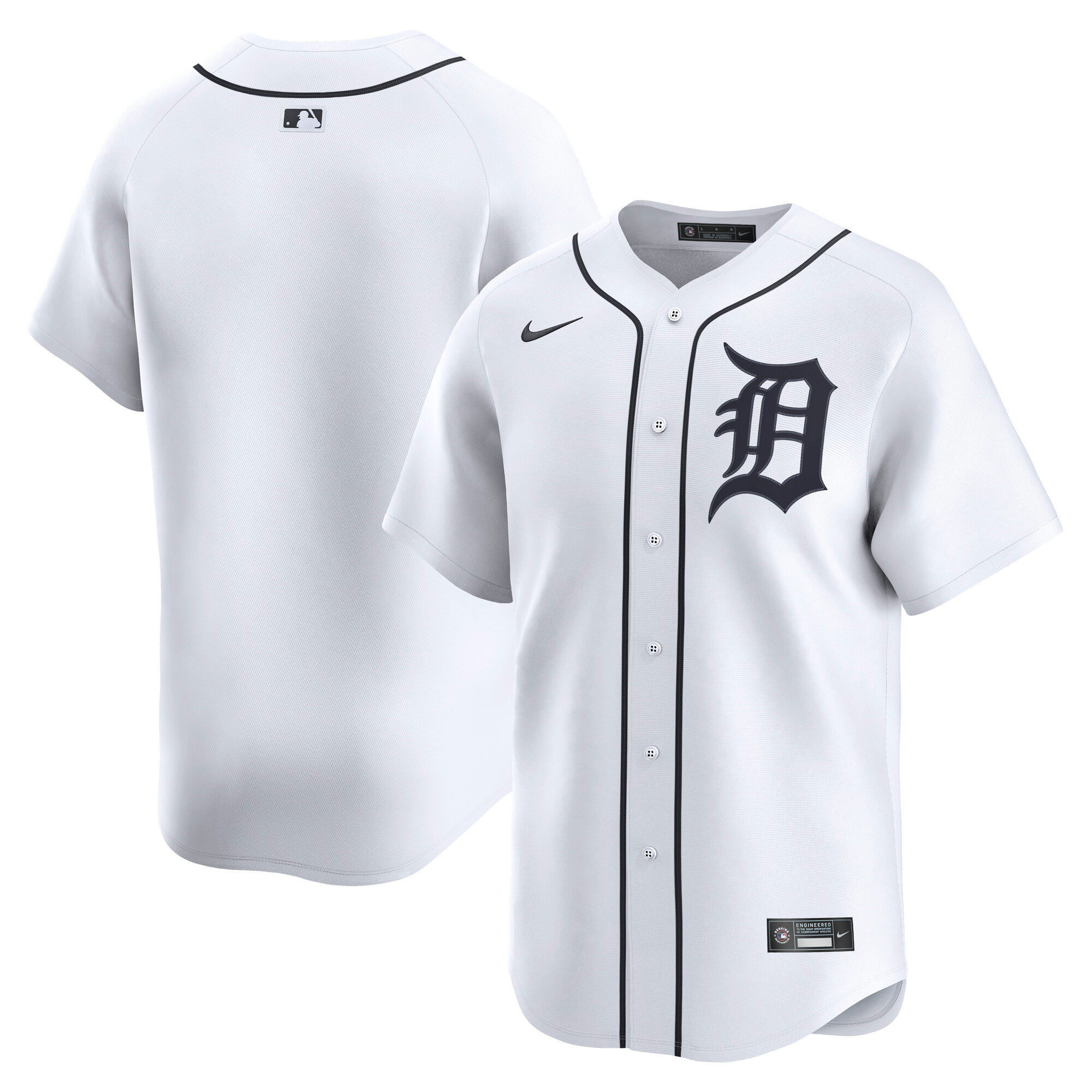 Detroit Tigers White Home Limited MLB Jersey Men's