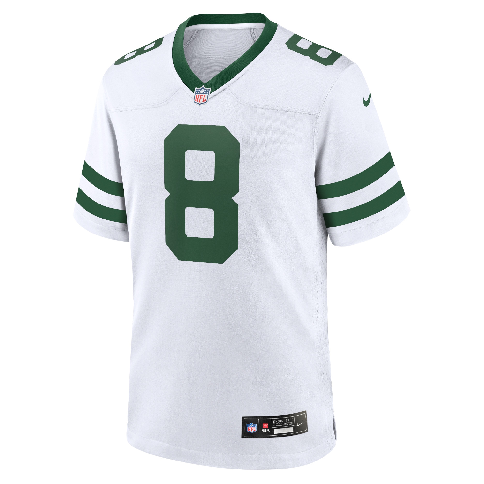 New York Jets Aaron Rodgers Legacy White Player Game NFL Jersey Men's