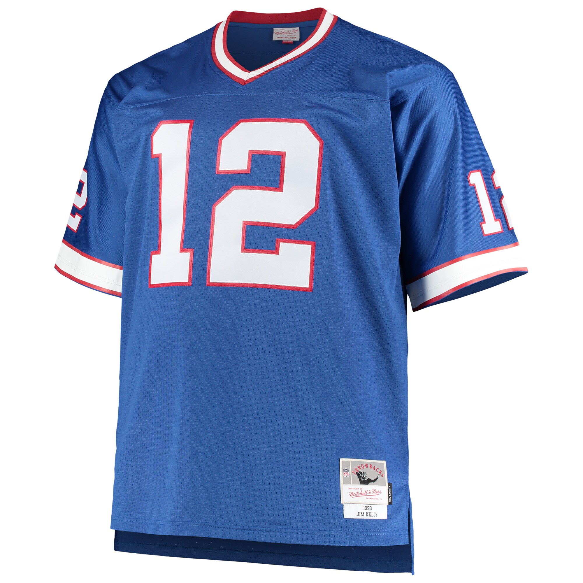 Buffalo Bills Jim Kelly Mitchell Ness Royal Big Tall 1990 Retired Player NFL Jersey Men's