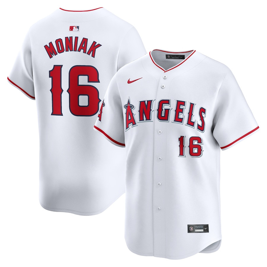 Mickey Moniak 16 Los Angeles Angels Home Limited White MLB Jersey Men's