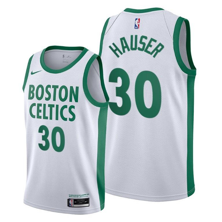 Sam Hauser Boston Celtics White City Edition 30 NBA Jersey Men's