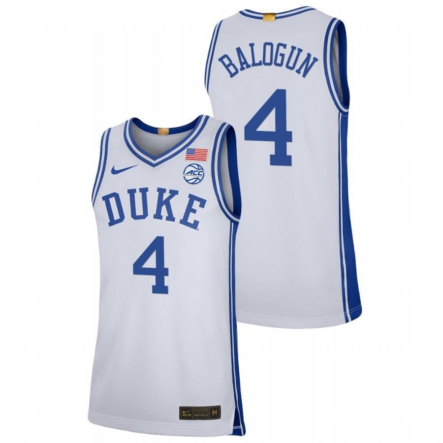 Duke Blue Devils Elizabeth Balogun 202 White College Limited NCAA Jersey Men's