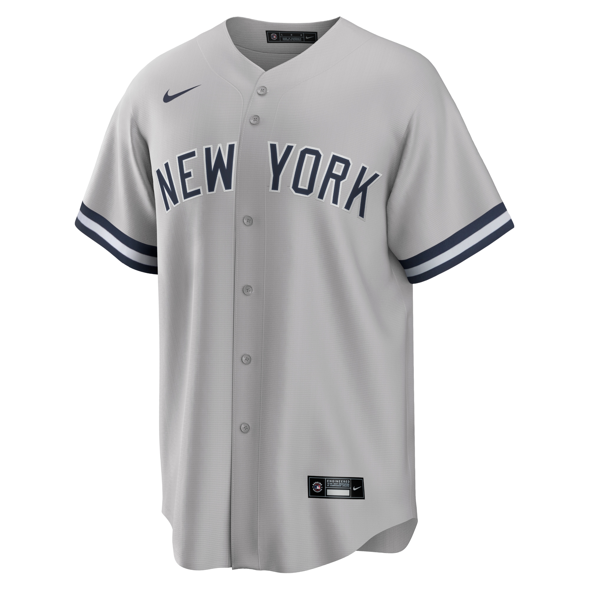 New York Yankees Gerrit Cole Gray Road Player Name MLB Jersey Men's