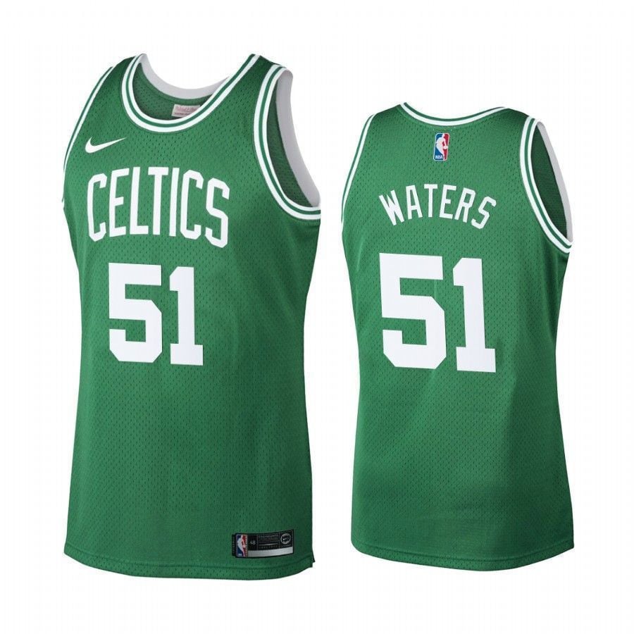 Boston Celtics 51 Tremont Waters Green Hardwood Classics NBA Jersey Men's