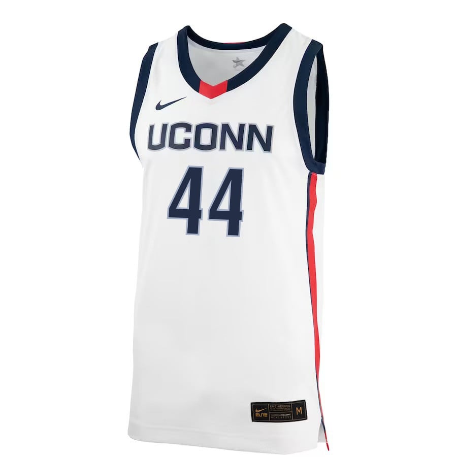 Andre Jackson Jr. 44 UConn Huskies Me White NCAA Jersey Men's
