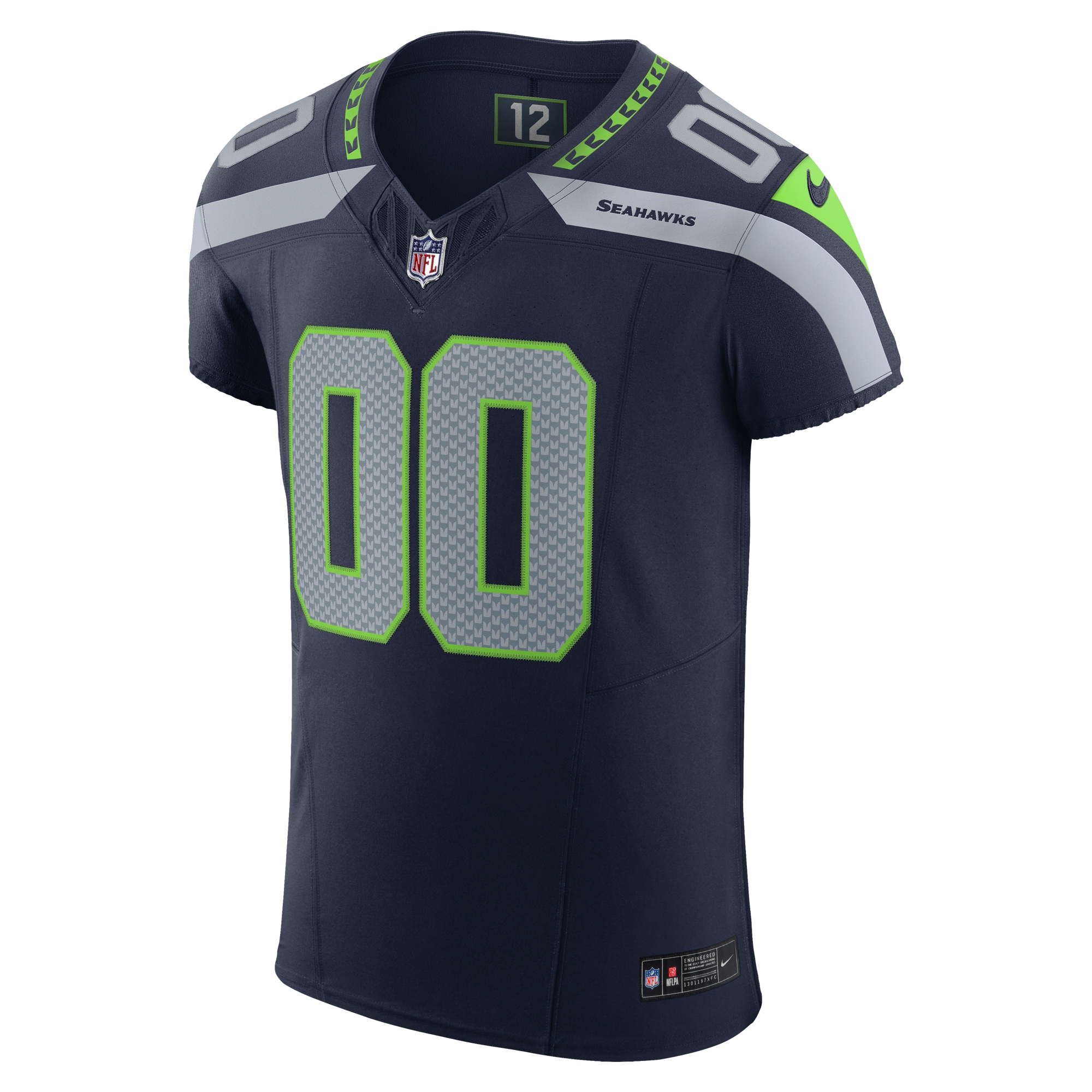Seattle Seahawks College Navy Vapor F.U.S.E. Elite Custom NFL Jersey Men's