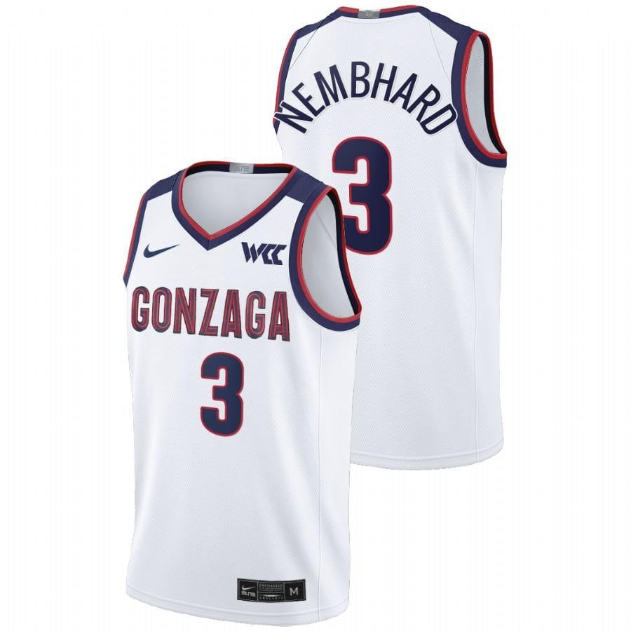Gonzaga Bulldogs Andrew Nembhard 3 202 White College Limited NCAA Jersey Men's