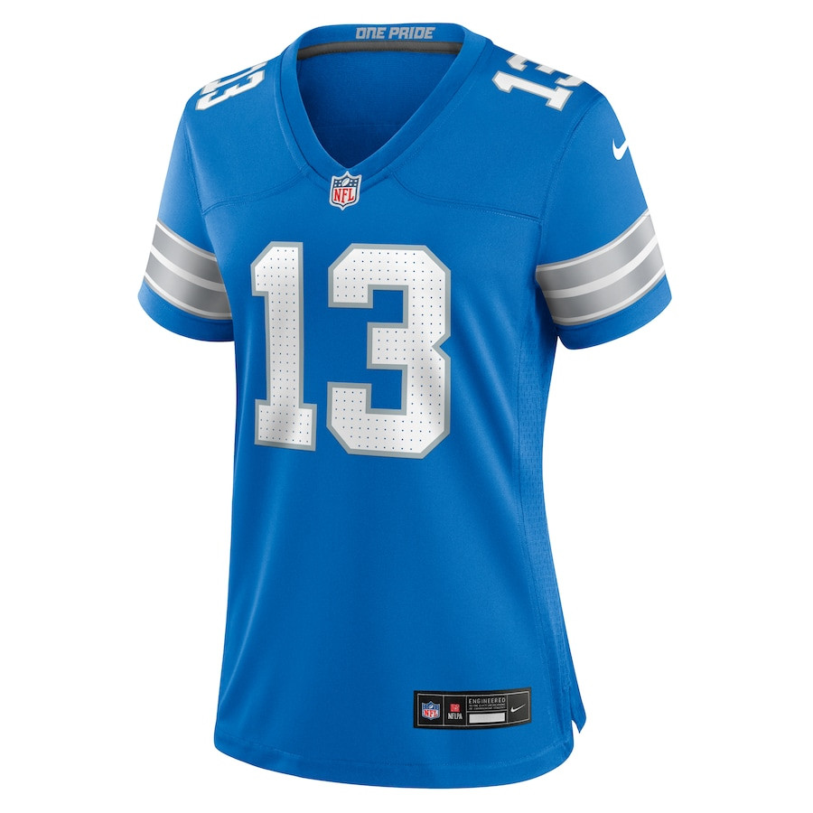 Craig Reynolds 13 Detroit Lions Team Game Blue NFL Jersey Women's