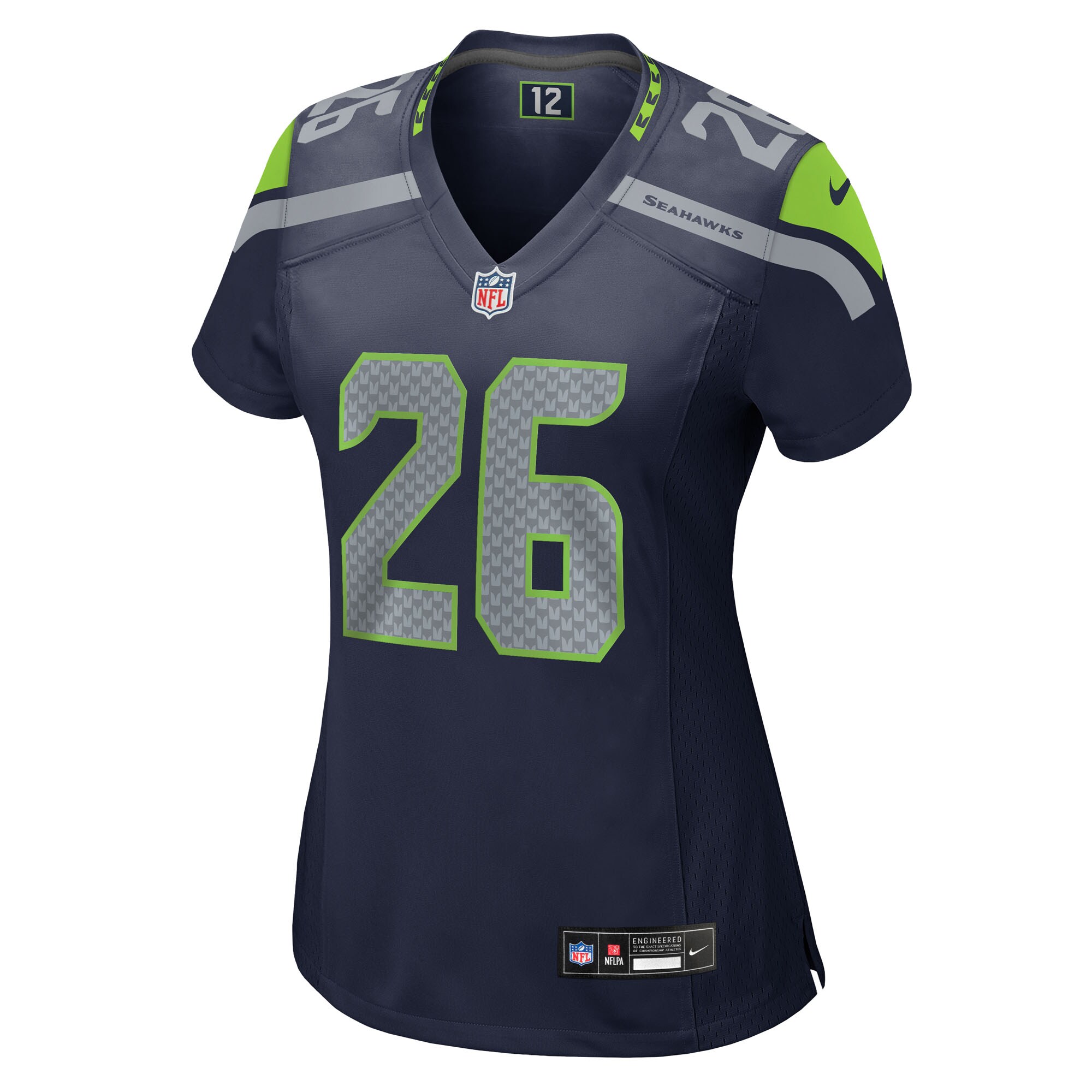 Seattle Seahawks Zach Charbonnet College Navy Team Game NFL Jersey Women's
