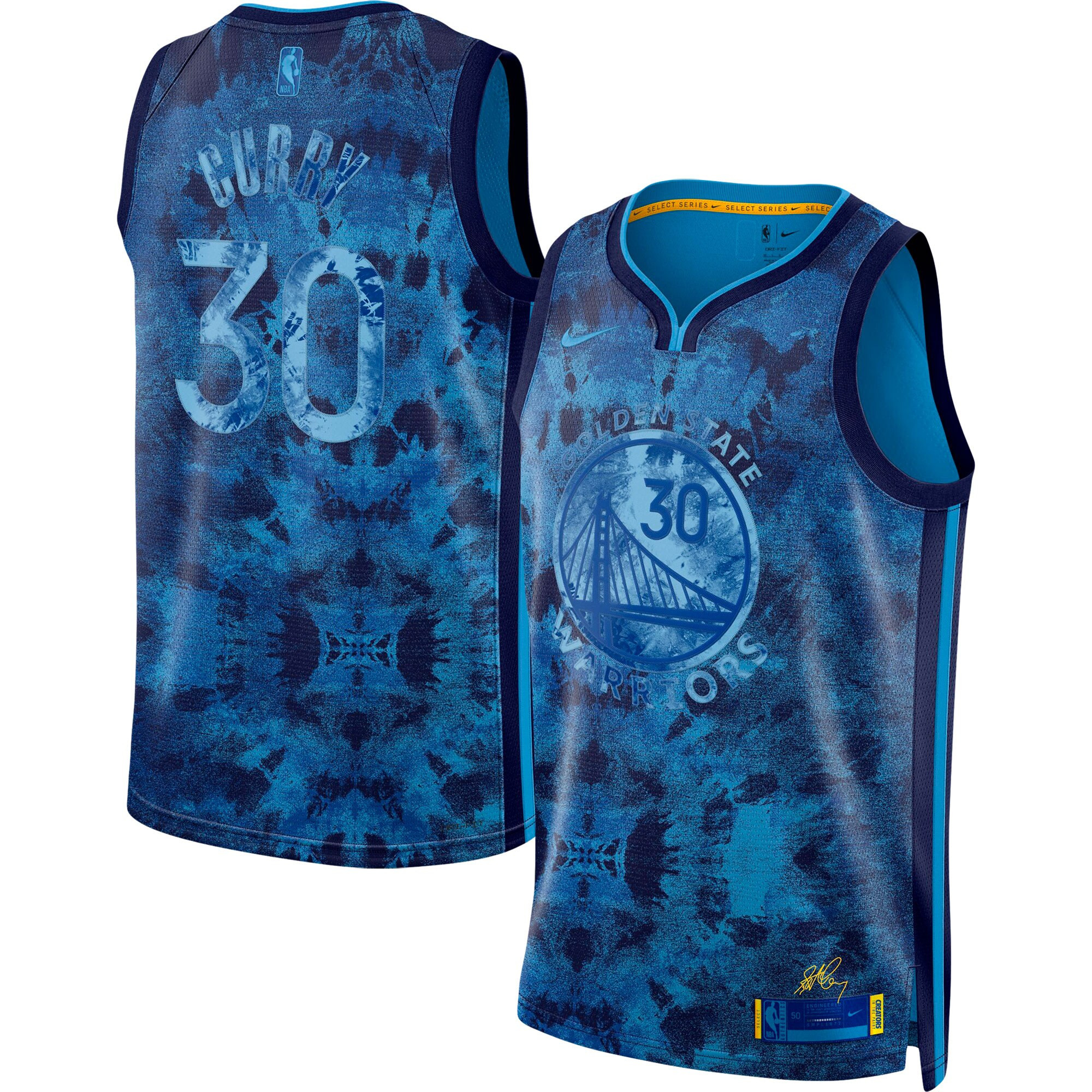 Stephen Curry 30 Golden State Warriors Unisex Select Series Swingman Printing NBA Jersey Unisex