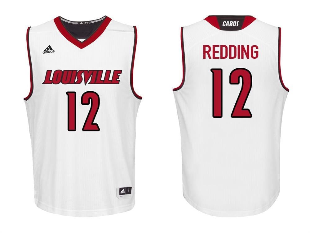 Jacob Redding 1 White College Louisville Cardinals NCAA Jersey Men's