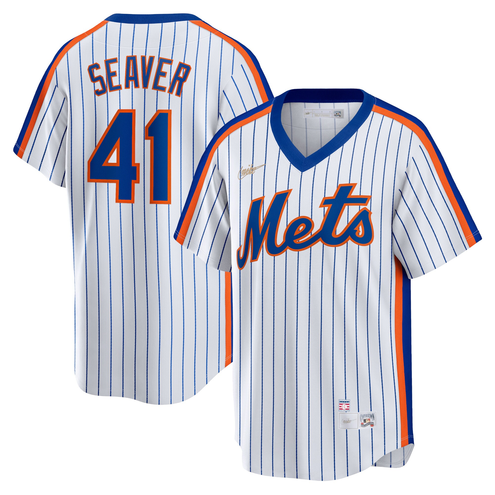 New York Mets Tom Seaver White Home Cooperstown Collection Player MLB Jersey Men's