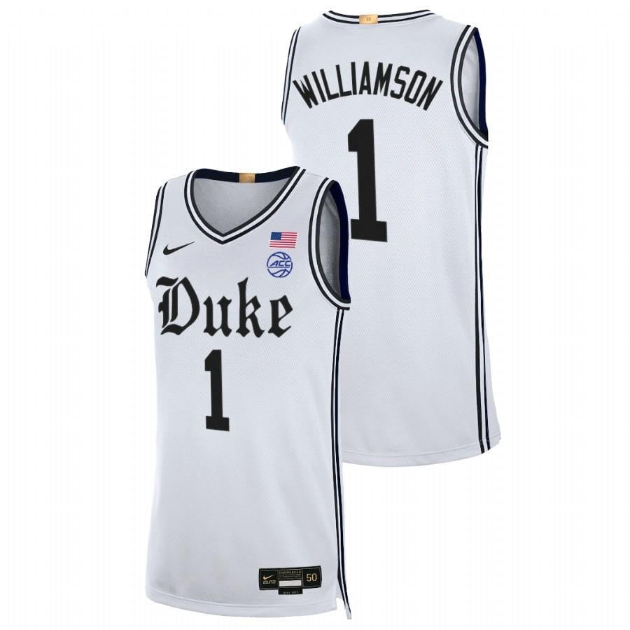 Zion Williamson White Duke Blue Devils 2023 Limited The Brotherhood NCAA Jersey Men's