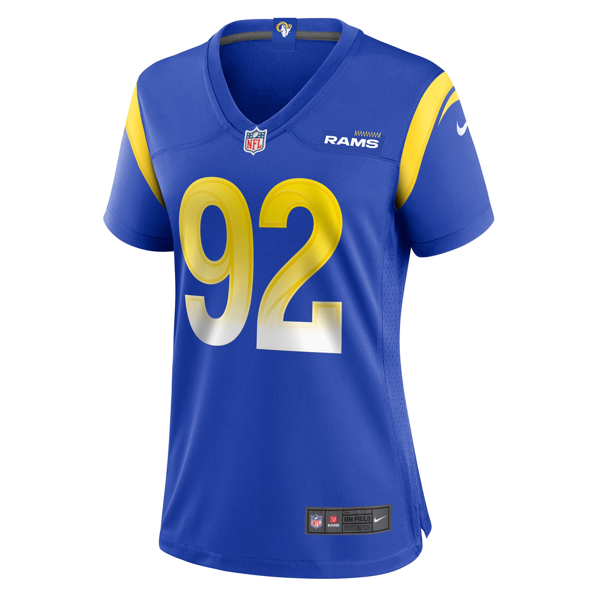 Los Angeles Rams Anthony Goodlow Royal Game NFL Jersey Women's