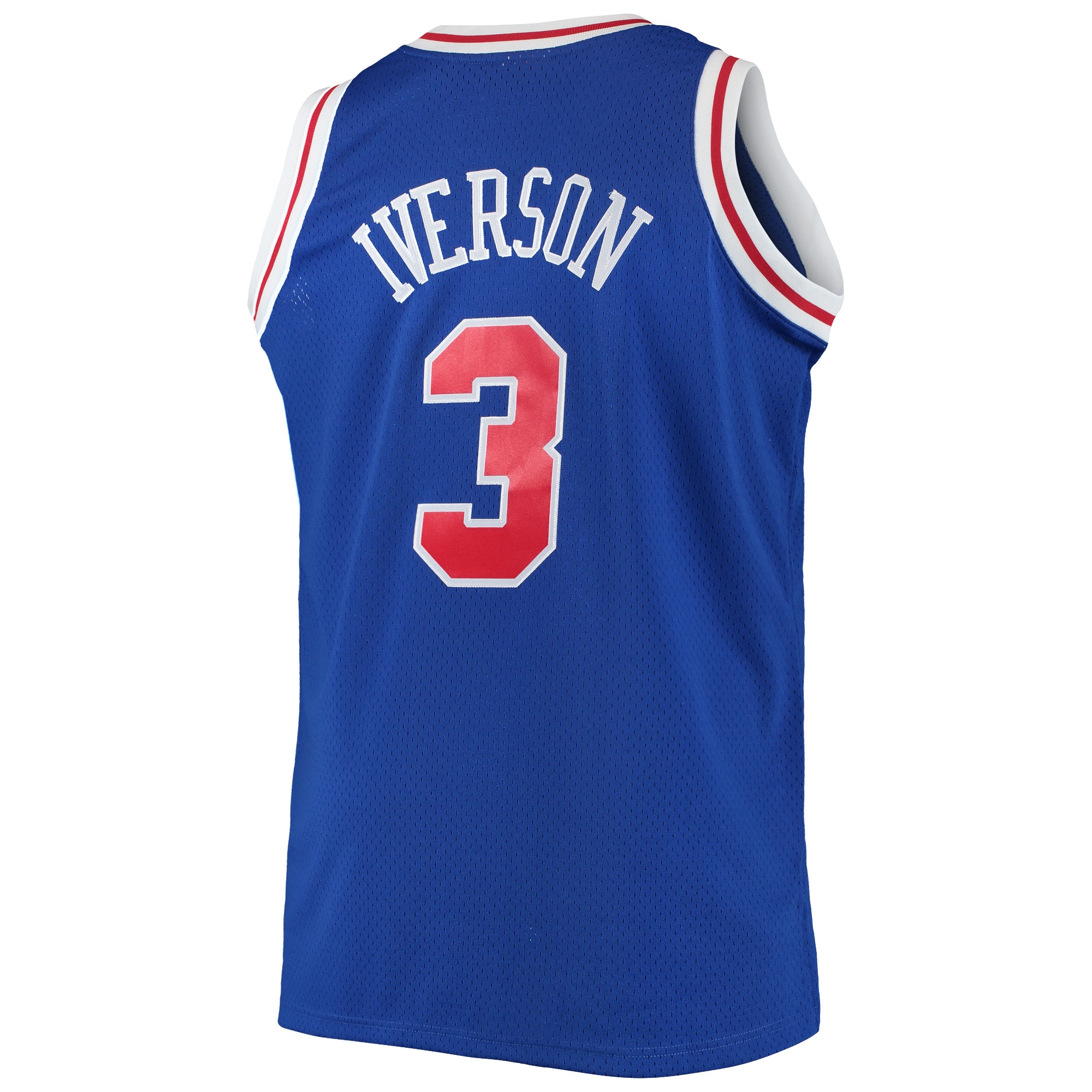 Mitchell Ness Allen Iverson Royal Philadelphia 76ers 1996/97 Big Tall Hardwood Classics Swingman NBA Jersey Men's