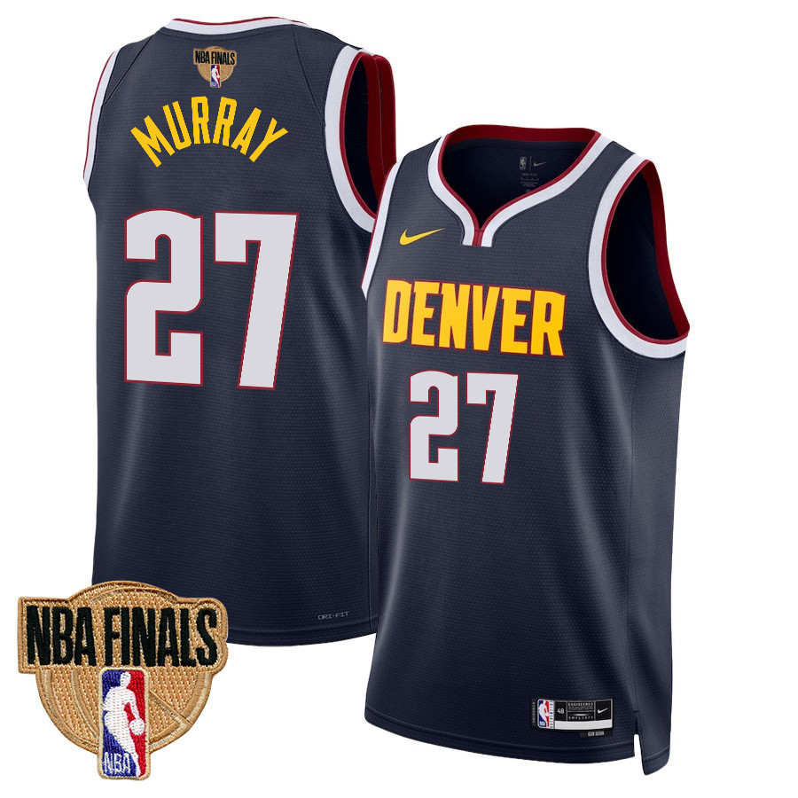 Jamal Murray 27 Denver Nuggets Final Champions 2023 Swingma Black NBA Jersey Youth