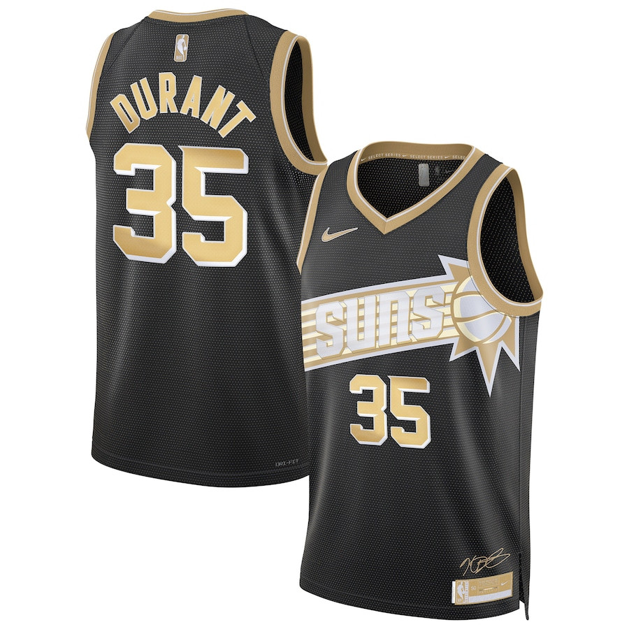 Kevin Durant 35 Phoenix Suns Unisex Select Series Swingman Black NBA Jersey Unisex