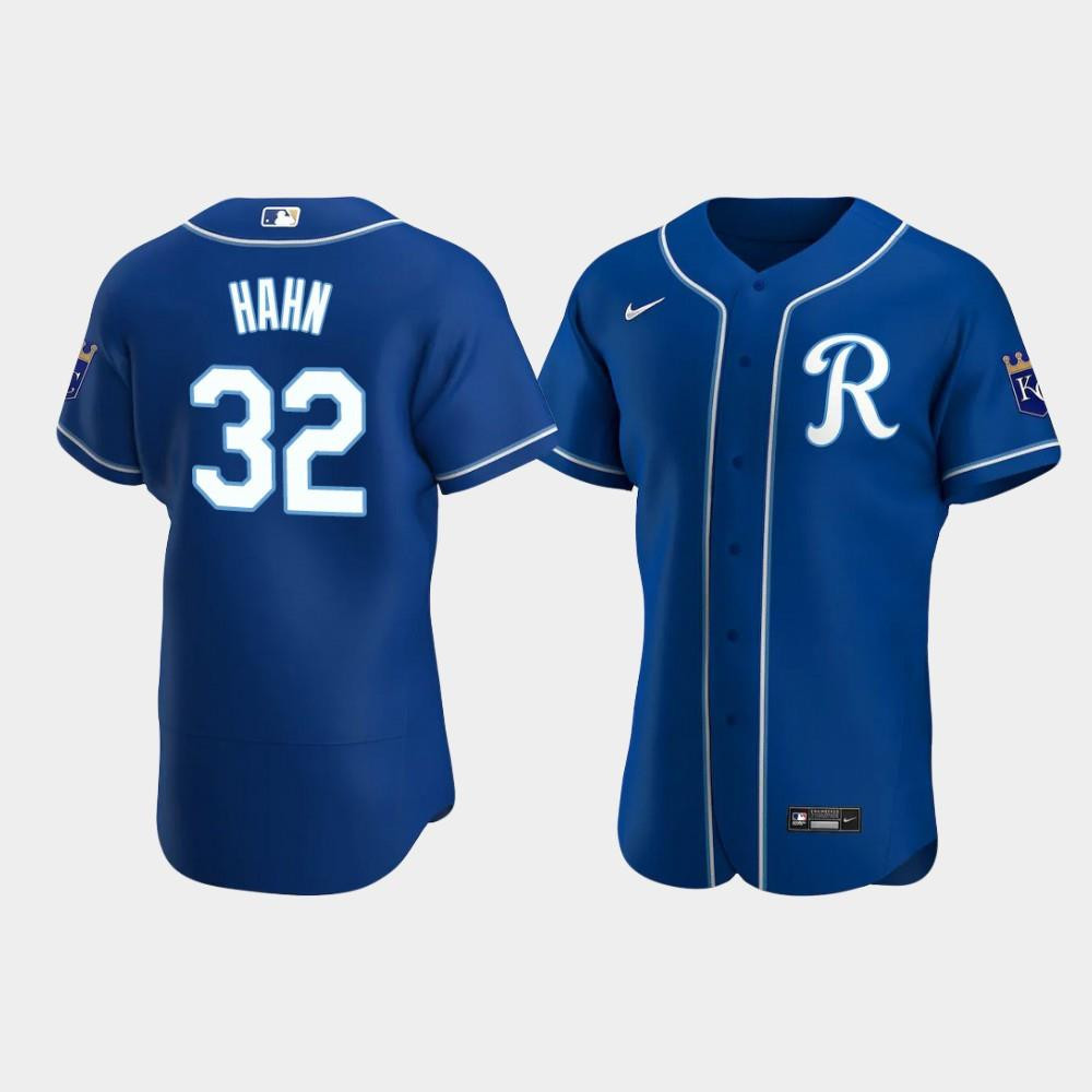 Jesse Hahn 32 Kansas City Royals Team Logo Royal Alternate MLB Jersey Men's
