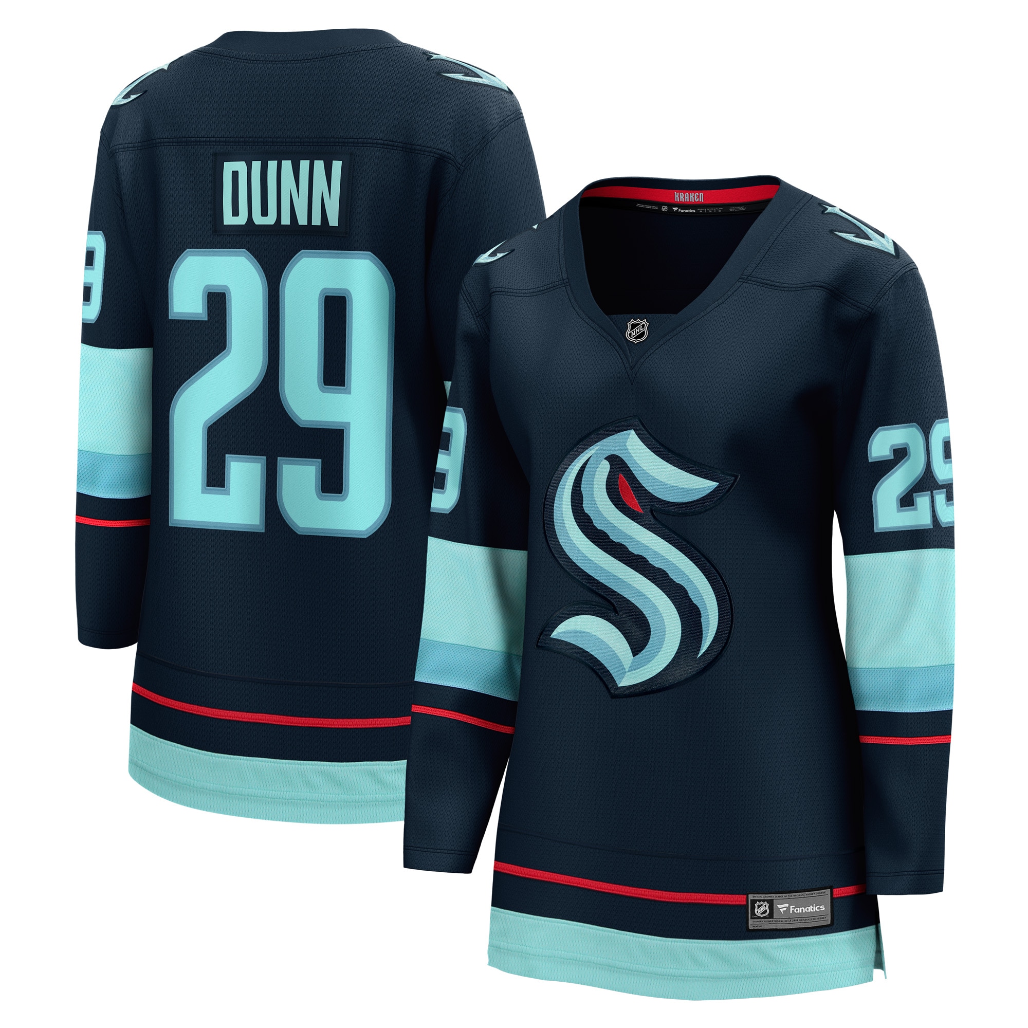 Seattle Kraken Vince Dunn Deep Sea Blue Home Breakaway Player NHL Jersey Women's