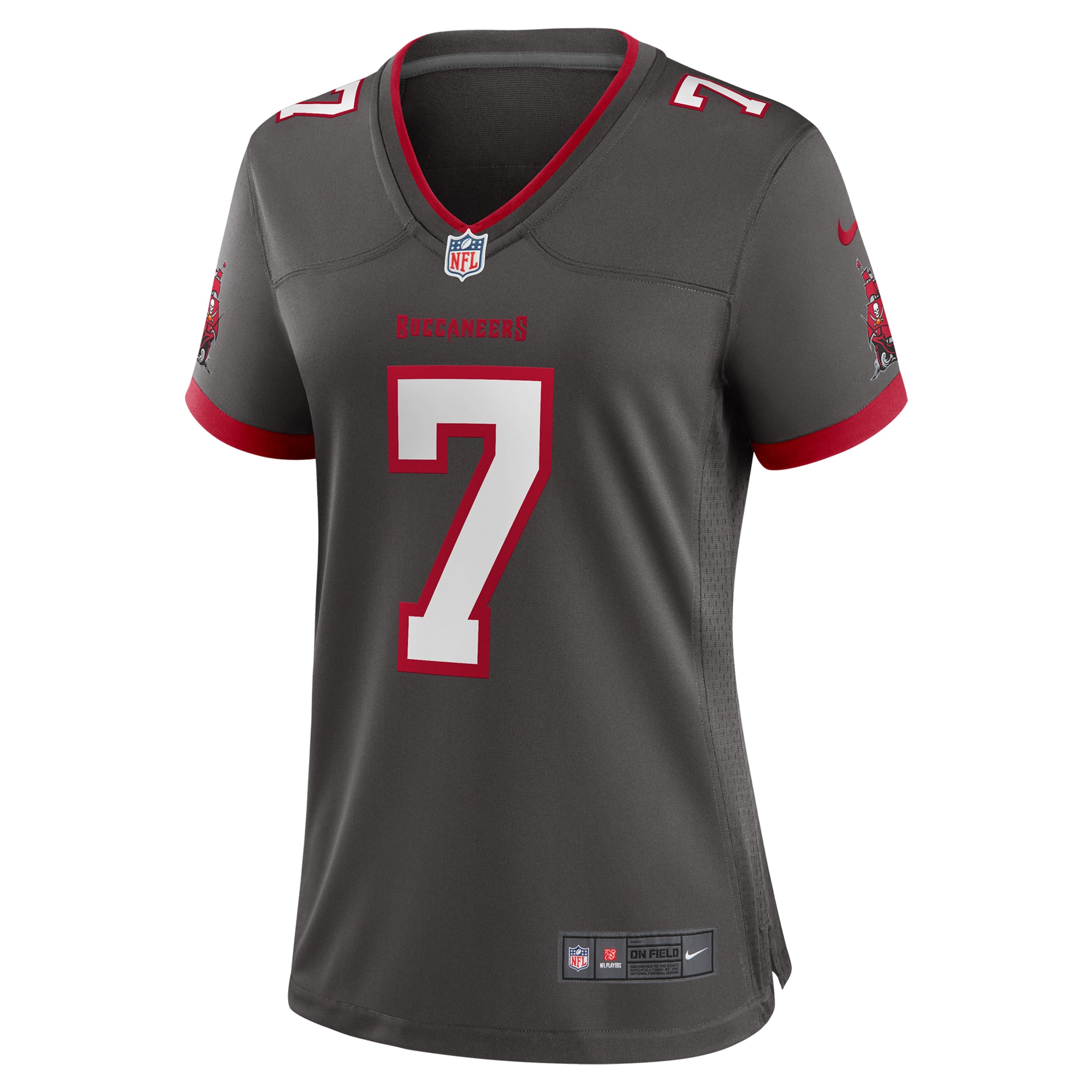 Tampa Bay Buccaneers Bucky Irving Pewter Alternate Game NFL Jersey Women's