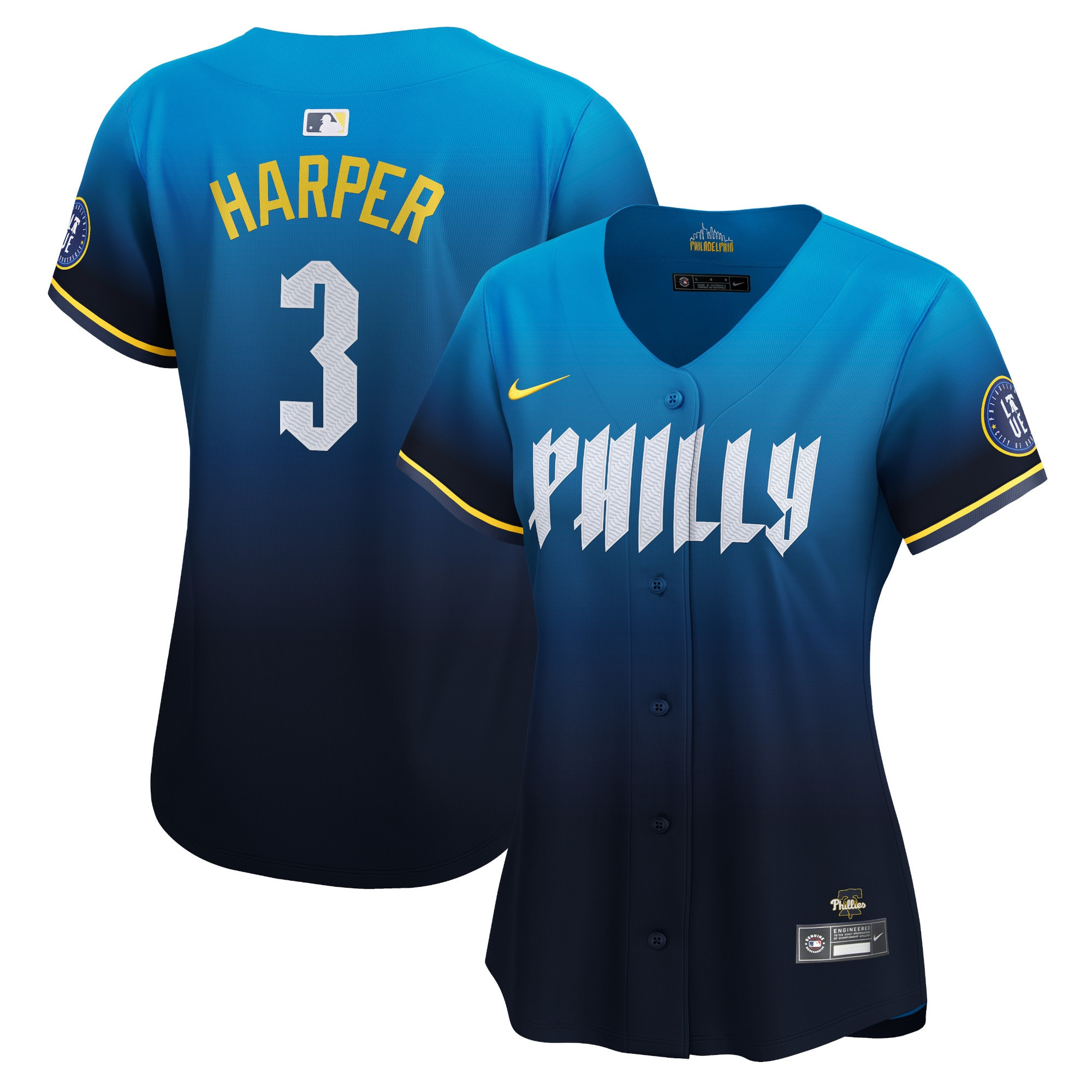 Bryce Harper 3 Philadelphia Phillies 2024 City Connect Limited Women MLB Jersey Women's