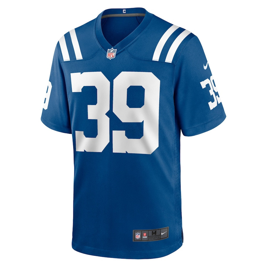 Alex Johnson 39 Indianapolis Colts Team Game Royal NFL Jersey Men's