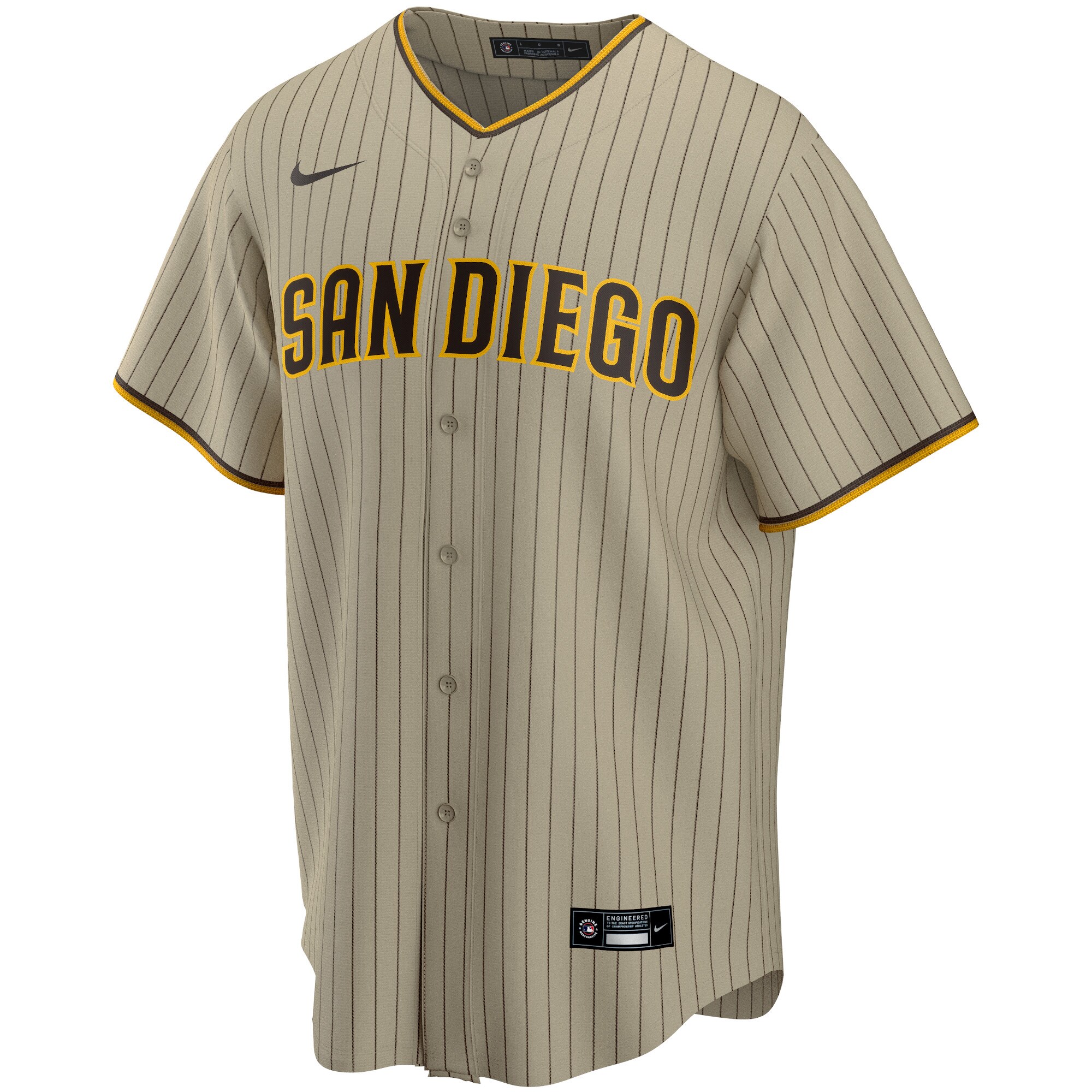 San Diego Padres Manny Machado Tan Alternate Player MLB Jersey Men's