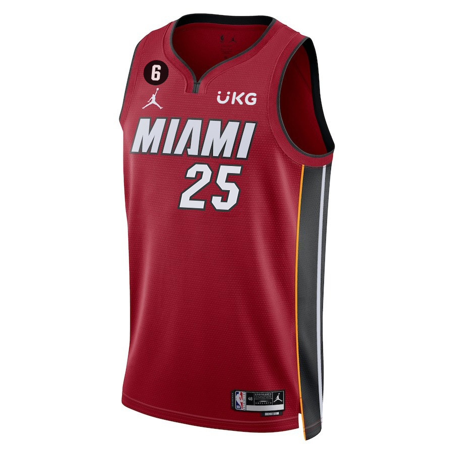 Orlando Robinson 25 Miami Heat Final Champions 2023 Swingman Red NBA Jersey Men's
