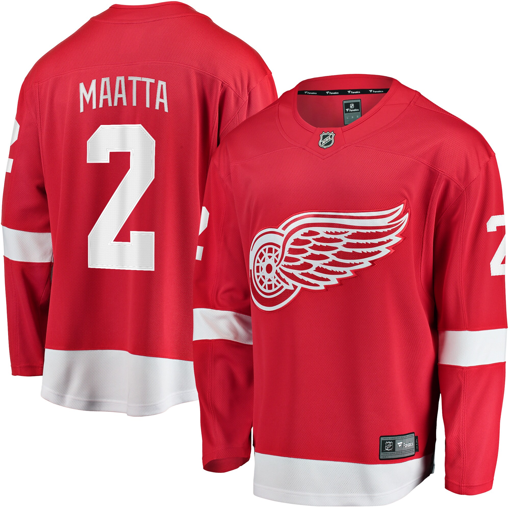 Detroit Red Wings Olli Maatta Red Home Breakaway Player NHL Jersey Men's