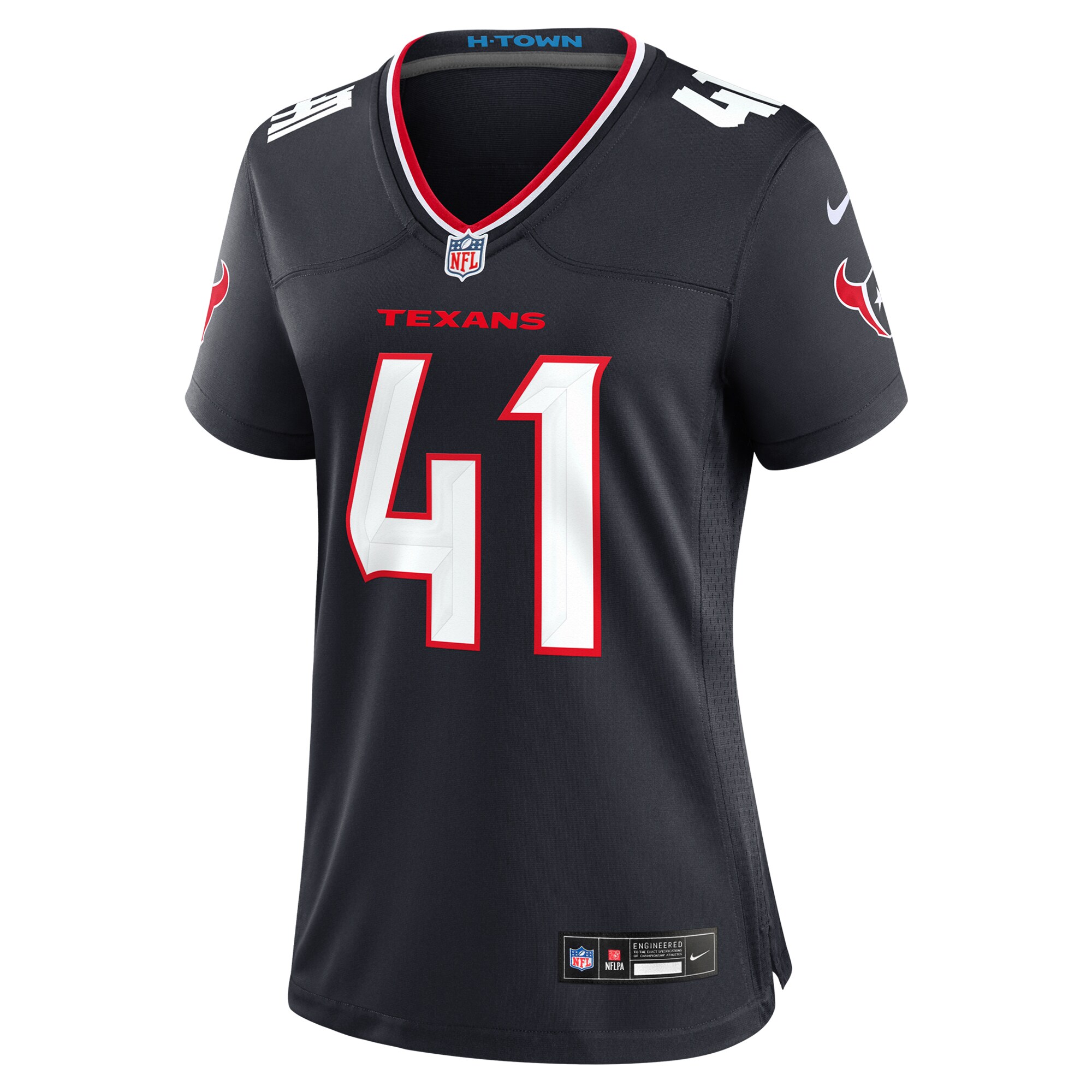 Houston Texans Gregory Junior Navy Team Game NFL Jersey Women's
