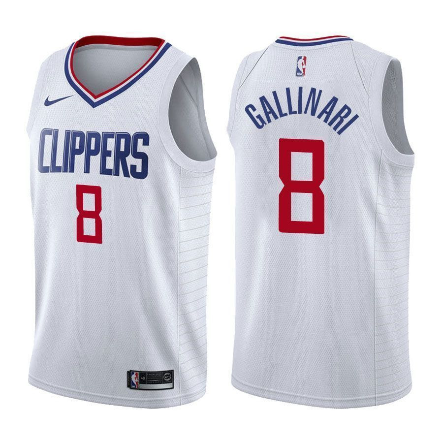 Los Angeles Clippers Danilo Gallinari 8 Associatio White NBA Jersey Men's