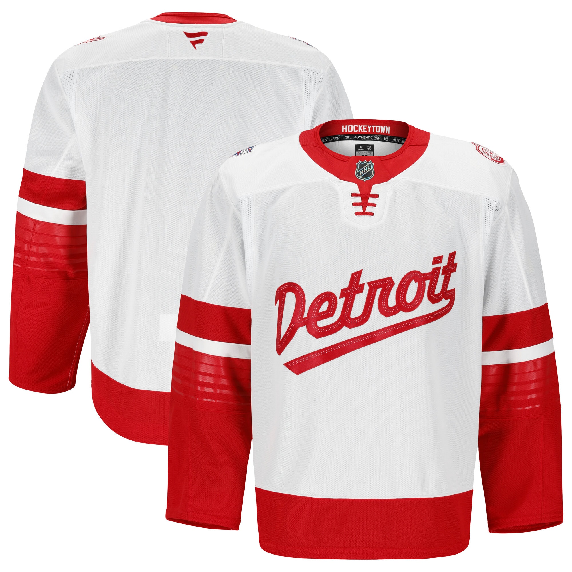 Detroit Red Wings White 2025 Stadium Series Pro NHL Jersey Men's