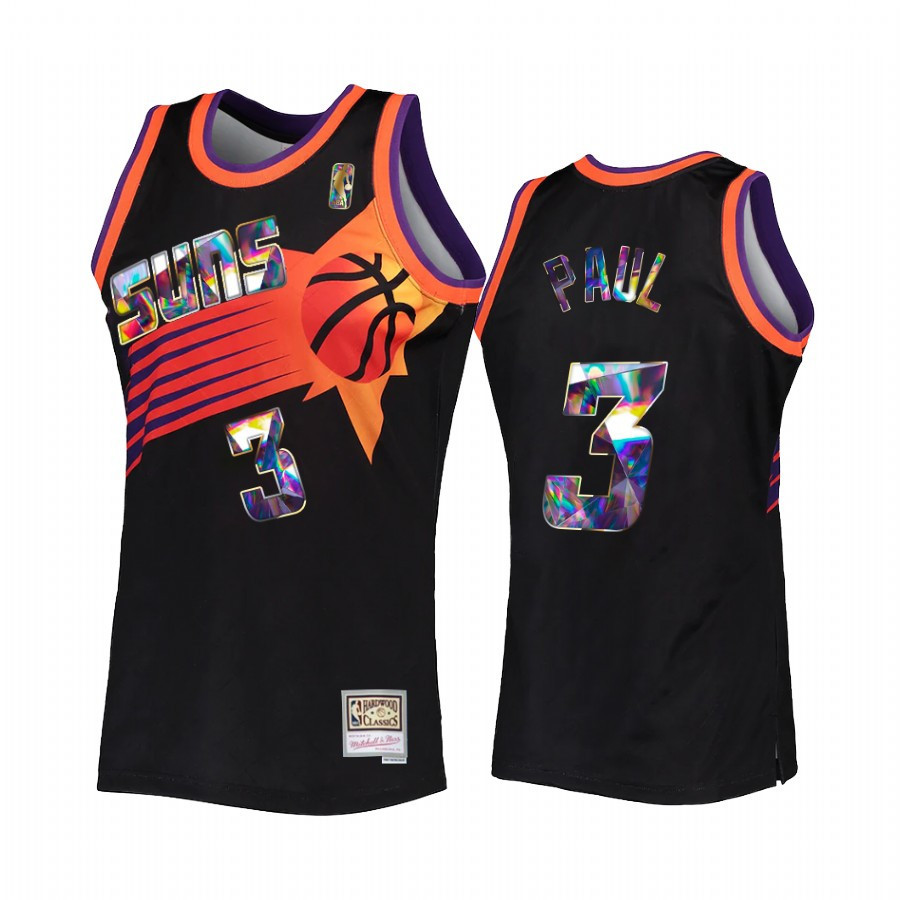 Chris Paul 3 Phoenix Suns 75th Anniversary Diamond Black NBA Jersey Men's