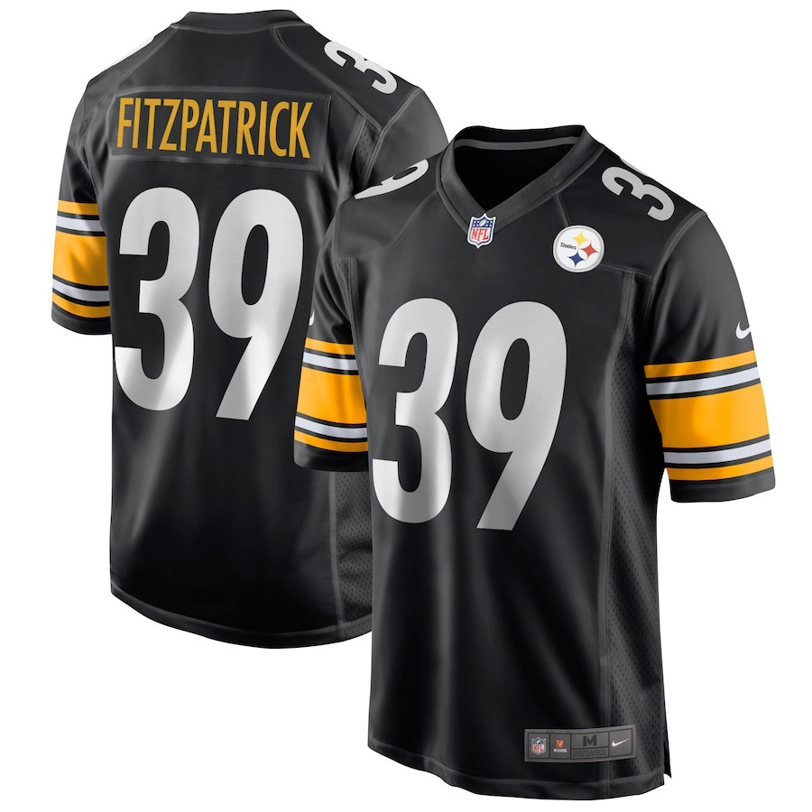 Minkah Fitzpatrick 39 Pittsburgh Steelers Game Black NFL Jersey Men's