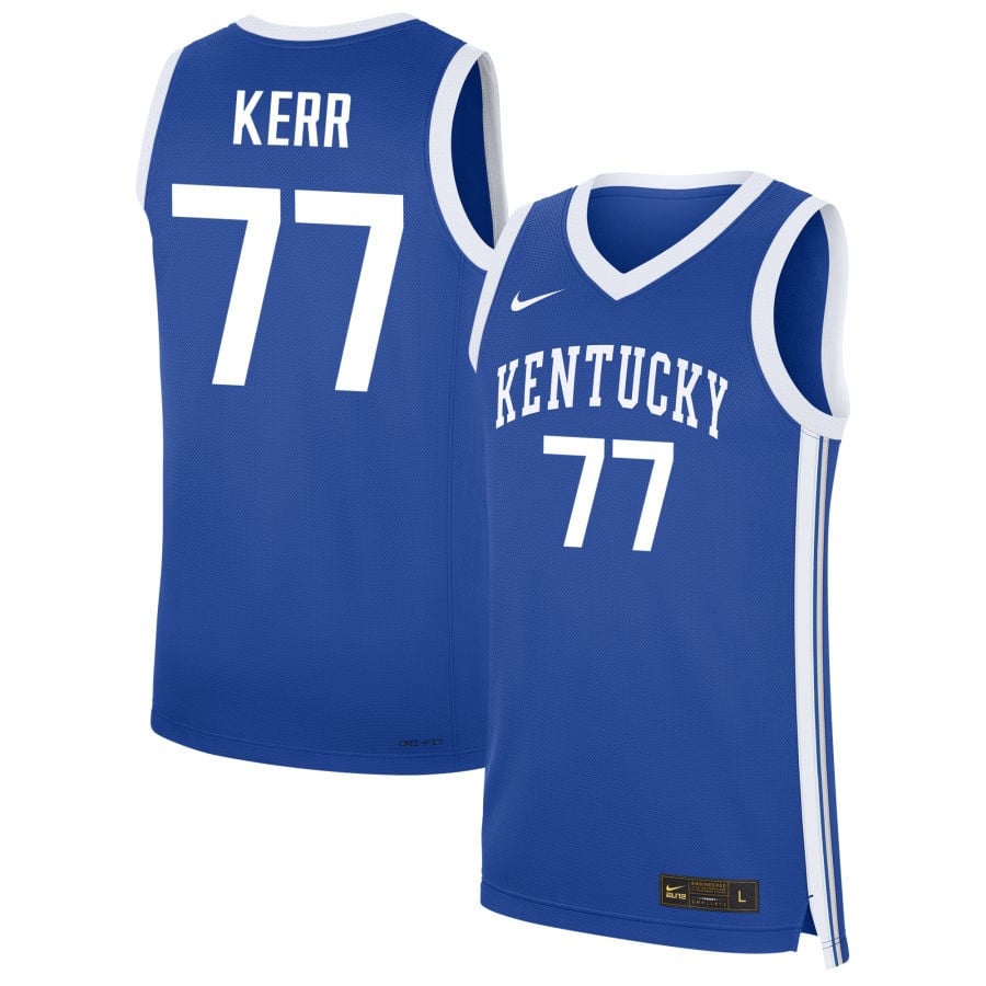 Krissa Kerr 77 Kentucky Wildcats NIL Royal NCAA Jersey Men's